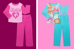 $6 Barbie and Squishmallow Kids' Pajama Sets at Walmart (Some Sizes Are $22) card image