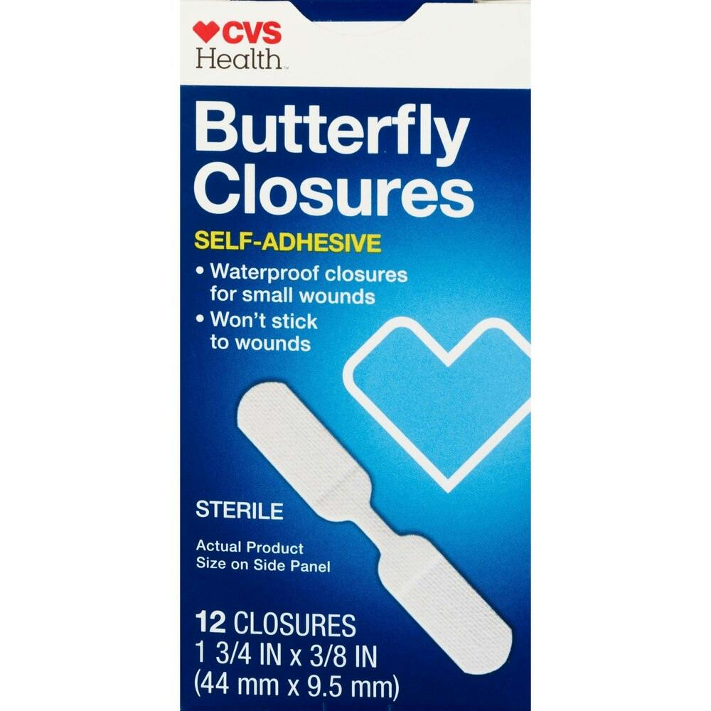 2 CVS Health Butterfly Closure Bandage Boxes