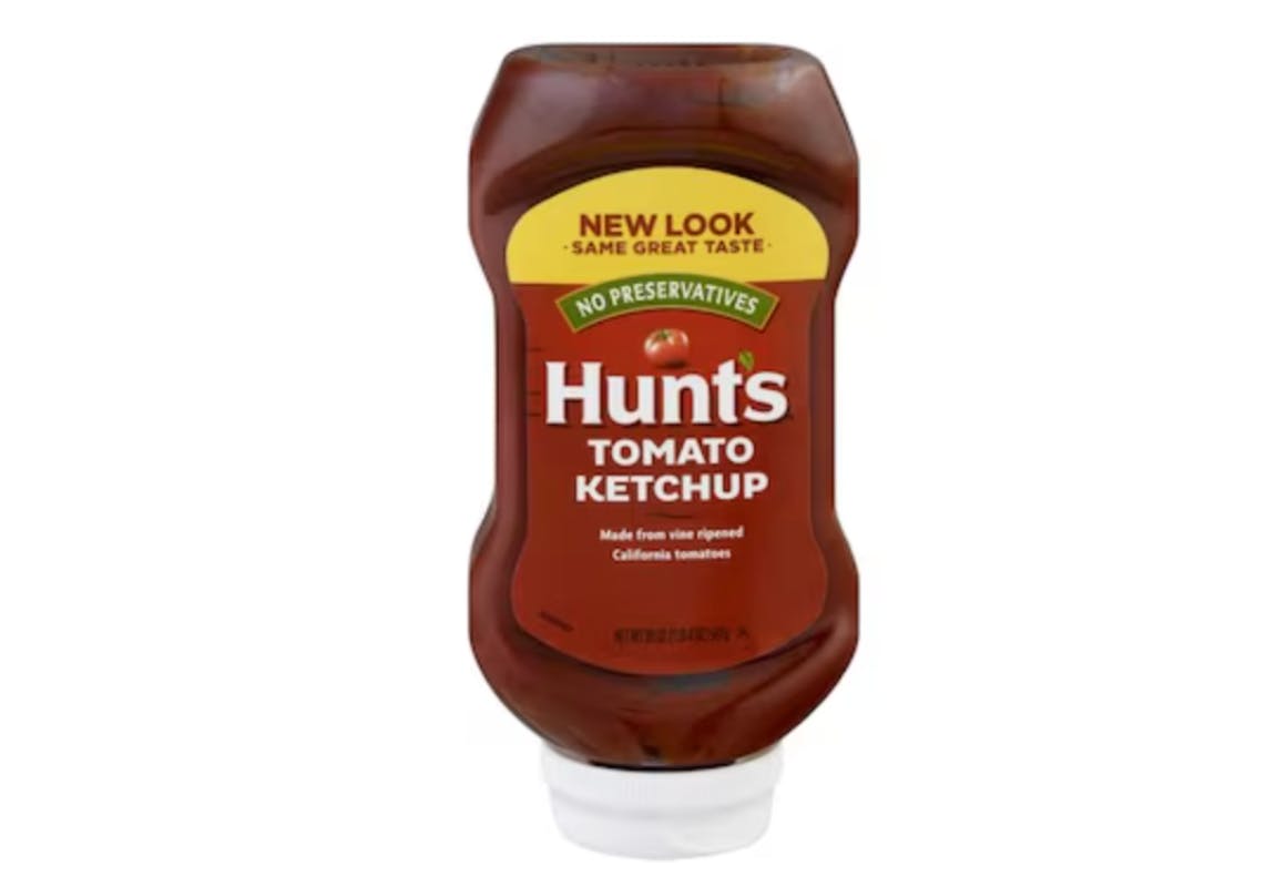 2 Hunt's Ketchup Bottles