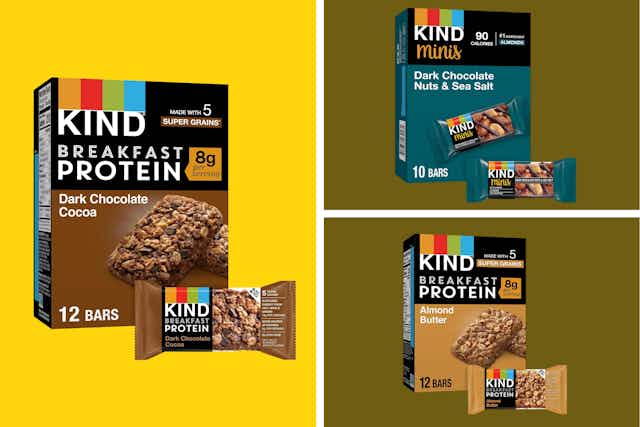 Amazon's Hottest Snack Coupons — Up to an Additional 25% off Kind Bars card image