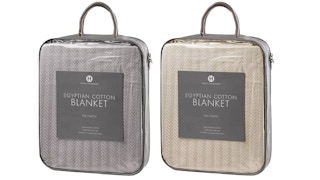 Stock image Egyptian cotton blanket collage