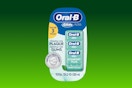 packaging of floss on green KCL template