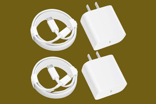 iPhone Charger 2-Pack, Only $6 on Amazon (Reg. $20) card image