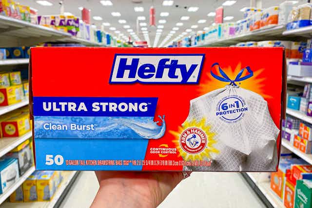 Hefty Ultra Strong 50-Count Trash Bags, Only $4.22 With Circle at Target card image