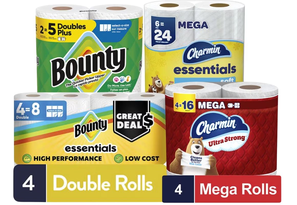 2 Charmin + 2 Bounty Items