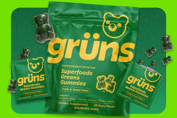 Gruns Superfoods Greens Gummies Are 49% Off Today