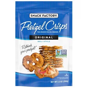 2 Snack Factory Pretzel Crisp Bags
