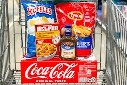 kroger matchup groceries in shopping cart
