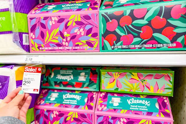 Get 2 Boxes of Kleenex 60-Count Hand Towels for $4.75 at Target ($2.38 Each) card image