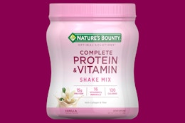 Get 2 Nature's Bounty Vitamin Shake Mixes for Under $28 on Amazon card image