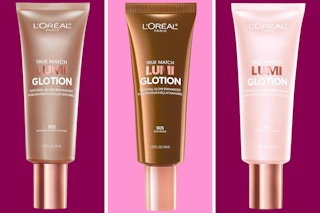 Three shades of L'Oreal True Match Lumi Glotion Highlighter