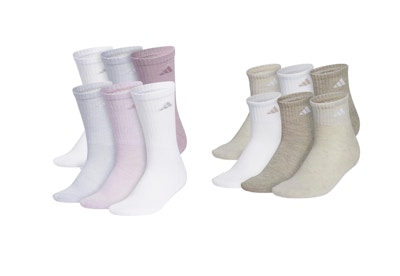 2 Adidas Women's Socks 6-Packs