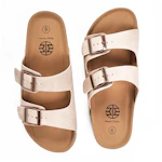 Women's Faux Leather Flat Sandals