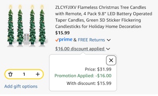 tree candles