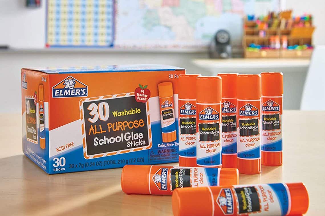 Elmer's Washable Glue Sticks 30-Pack, Just $7.47 on Amazon