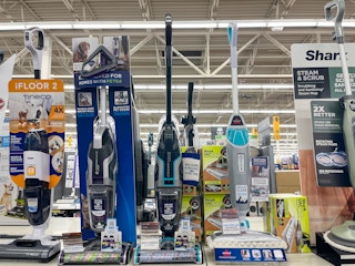 walmart bissell crosswave vac clearance on shelf