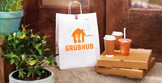 grubhub delivery order by front door feature