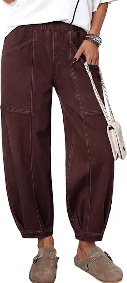 Sidefeel Women's Barrel Jeans