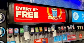 circle k drinks machine with inner circle signage