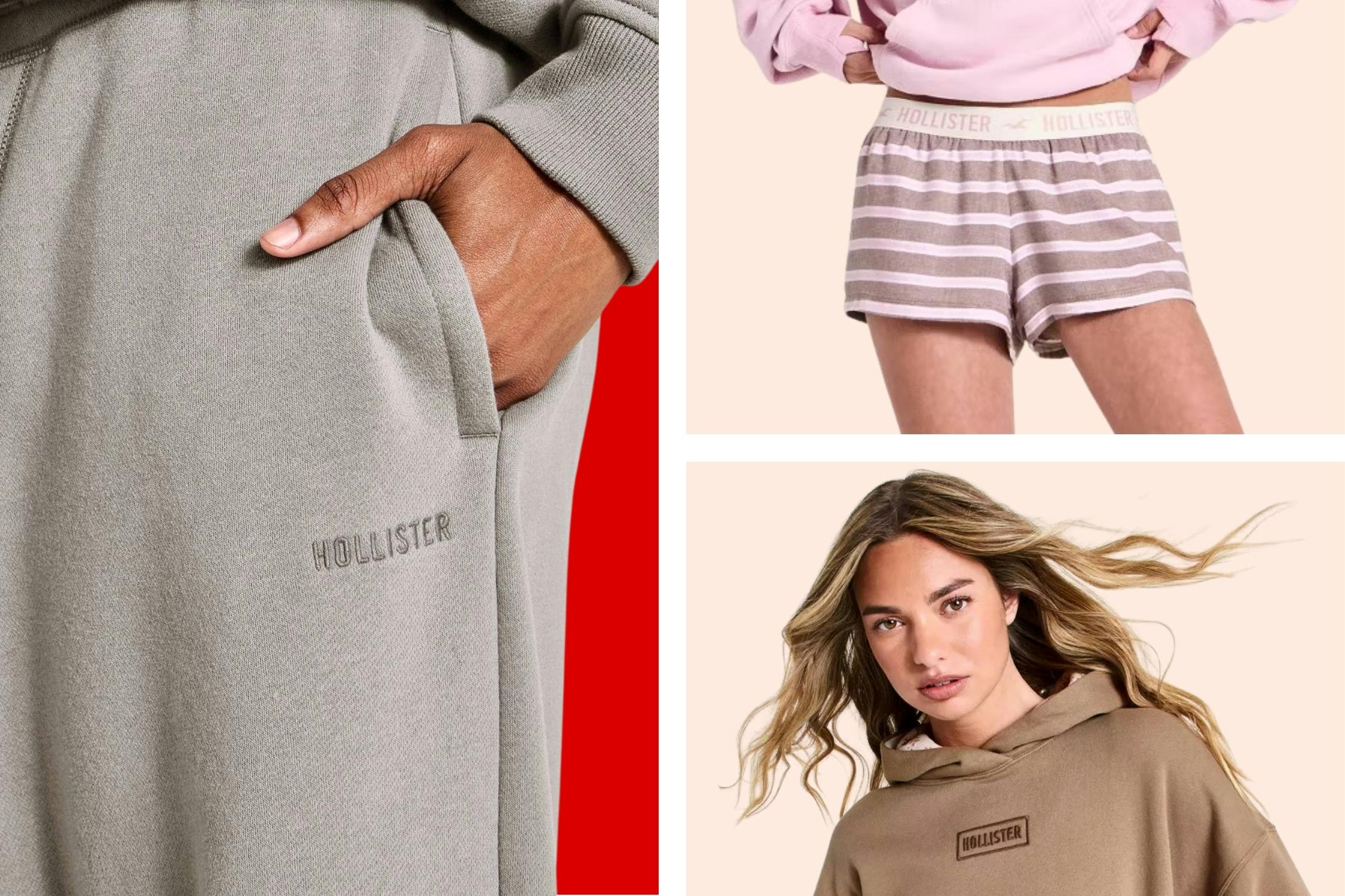 Hollister apparel at Target: sweatpants, sleep shorts & hoodie