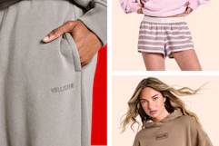 Hollister apparel at Target: sweatpants, sleep shorts & hoodie