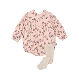 Baby Bubble Romper and Tights Set