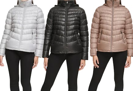 Kenneth Cole Women's Hooded Puffer