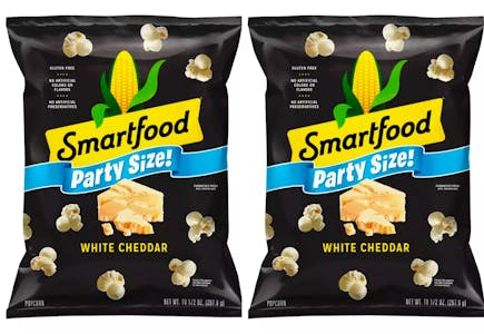2 Smartfood Party-Size Popcorn