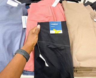 active leggings on shelf