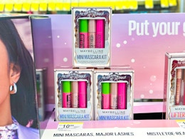 display of maybelline gift sets