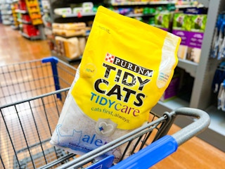 purina tidy cats alert litter in walmart cart