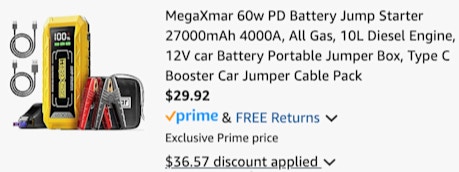 Jump Starter cart