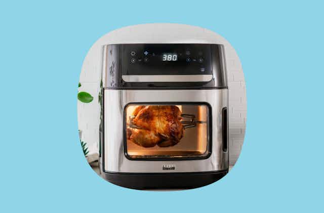 Best Buy Deal of the Day: Air Fryer, Projector Screen, and Garage Freezer card image
