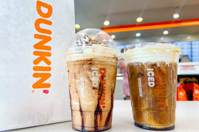 Current Dunkin' Deals: $2 Any-Size Iced or Hot Drink Every Day (Save 66%) card image