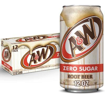 3 A&W Root Beer Zero Sugar 12-Packs