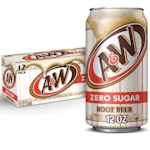 3 A&W Root Beer Zero Sugar 12-Packs