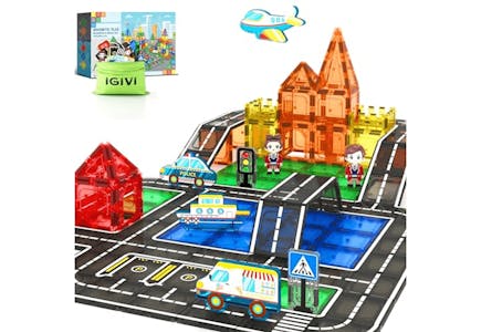 Magnetic Tiles City Road Set