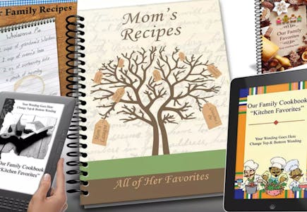 Custom Photo Cookbook Maker + 1 Book