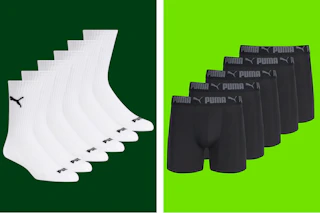 Puma Men's Boxer Briefs and Socks