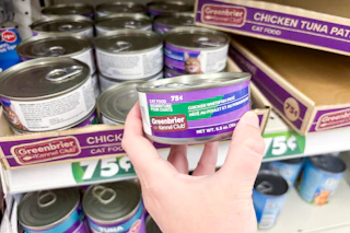 dollar tree greenbrier cat food