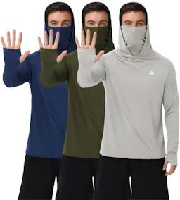 Men's Hooded Sun Shirts 3-Pack