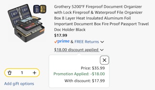 document organizer Amazon receipt