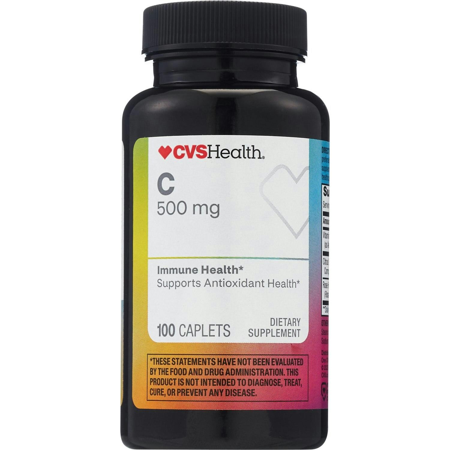 2 CVS Vitamin C Caplet Bottles