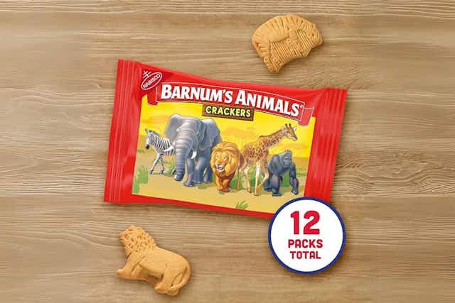 Barnum's Original Animal Crackers 12-Pack, as Low as $3.59 on Amazon card image