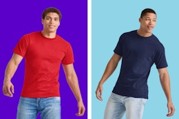 These Hanes Men's Tees for $3.94 Are Selling Out Fast card image