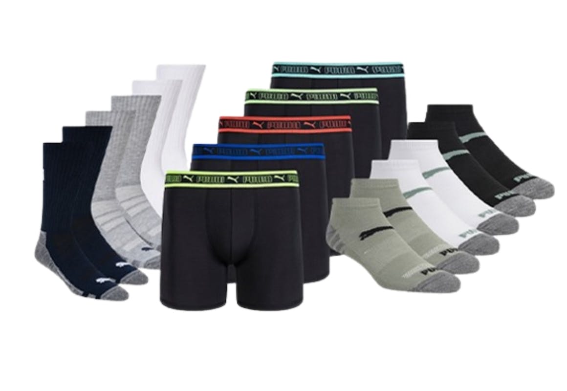 Puma Men's Boxers or Sock Packs