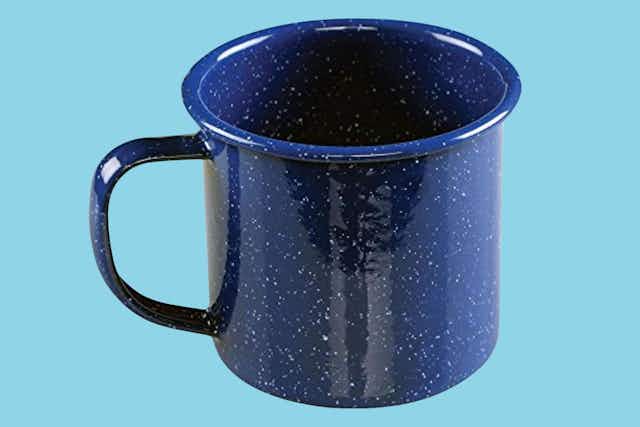 Coleman Enamel Coffee Mug, Just $5 on Amazon card image
