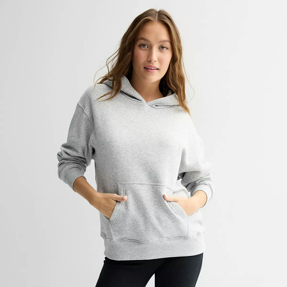 Juniors' Oversized Pullover Hoodie