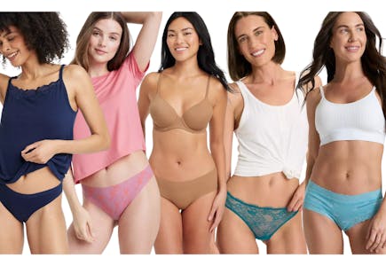 5 Auden Women's Underwear Pairs