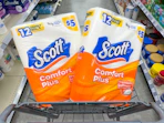 scott toilet paper packs in walgreens cart